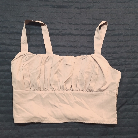 Lilac cropped tank top - Picture 1 of 4